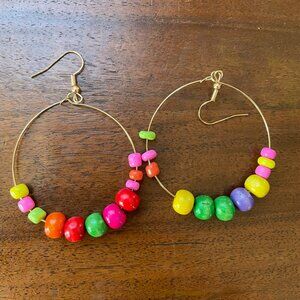 Bundle 3 for $12.  Multicolor Beaded Earrings